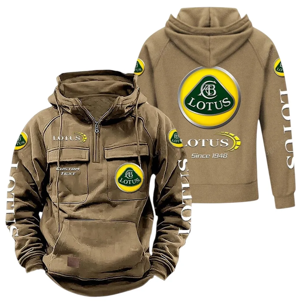Car Fans Gift Tactical Quarter Zip Hoodie, Hoodie All Over Print For Car Lovers - Khaki CAR96021425727-4