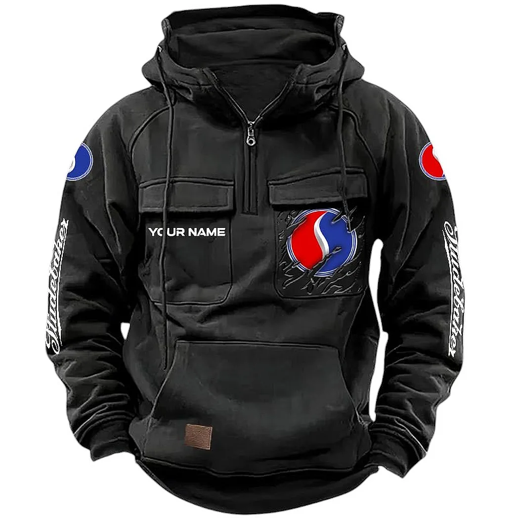 Car Fans Gift Tactical Quarter Zip Hoodie, Hoodie All Over Print For Car Lovers CAR164022425179 - Black