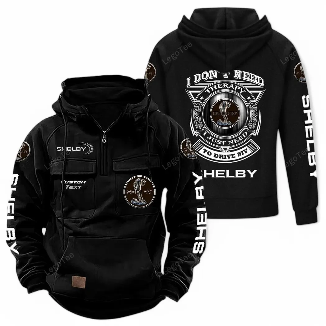 Car Fans Gift Tactical Quarter Zip Hoodie, Hoodie All Over Print For Car Owner CAR106021525039 - Black