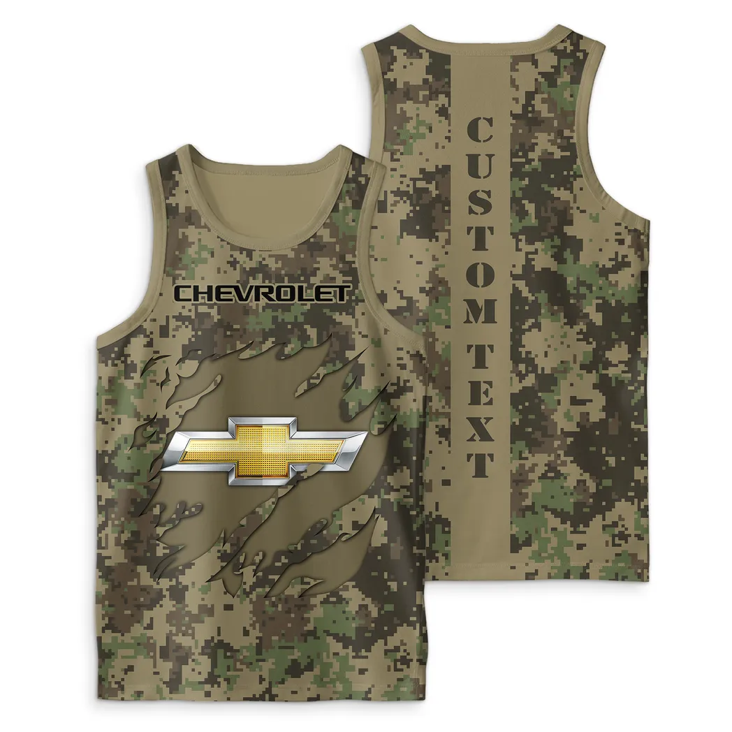 Car Fans Gift Tank Top, Sleeveless Shirt All Over Print Gift For Auto Enthusiasts, Custom Name CHTT1804052025