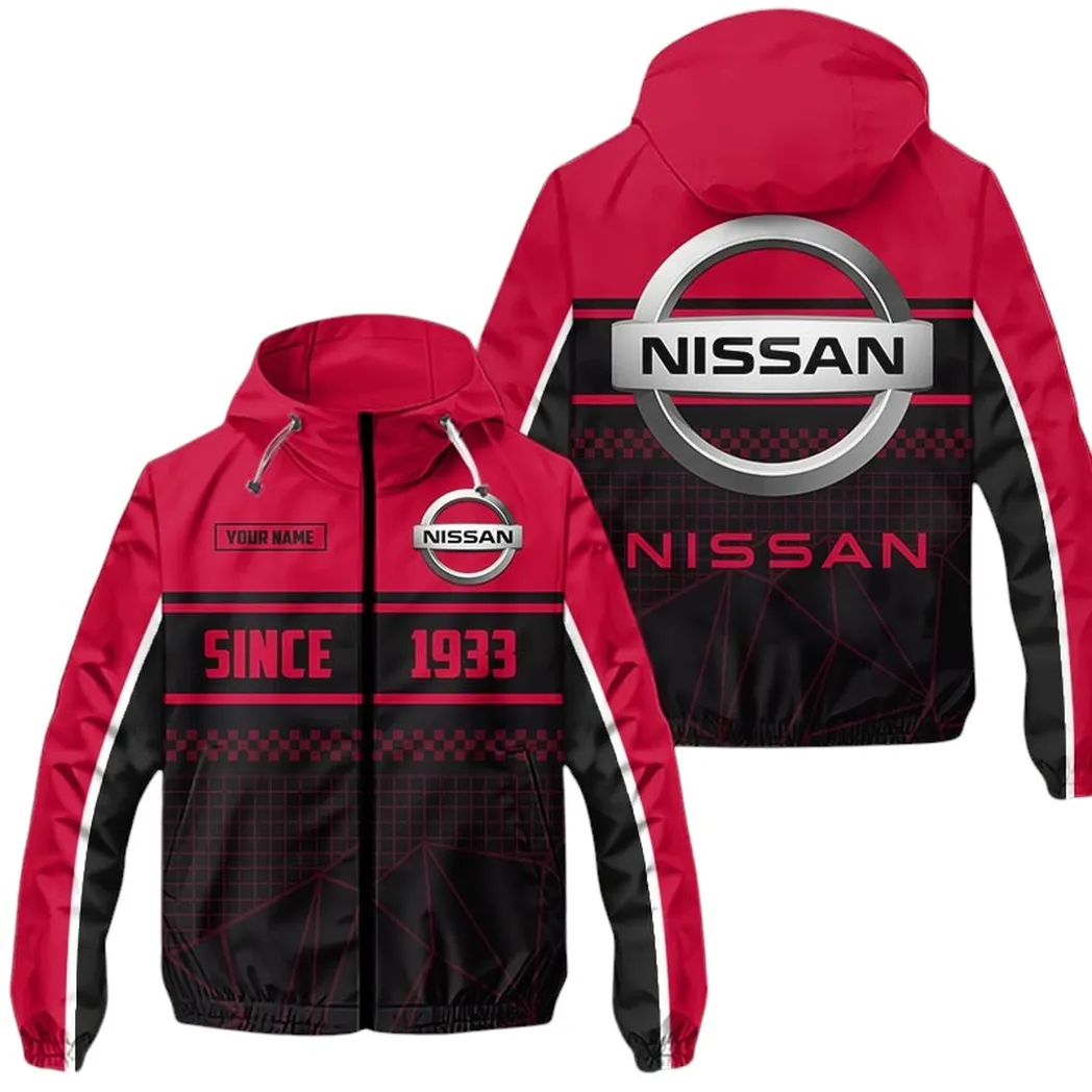 Car Fans Gift Windbreaker Jacket, Jacket All Over Print For Car Fan CAR305031825238 - Red