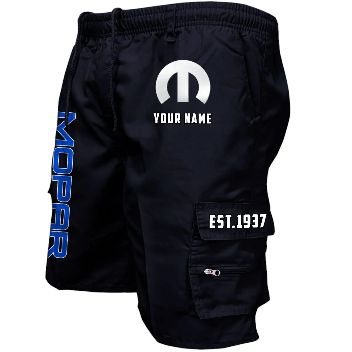 Car Fans Gift Workwear Casual Shorts, Shorts Pants Style Classic Gift For Car Fan, Custom Name CAR455060425303 - Black