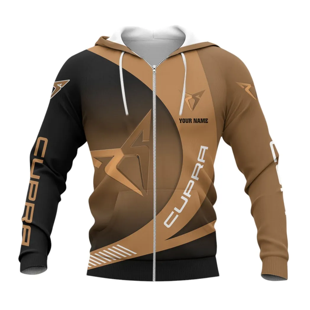 Car Fans Gift Zipper Hoodie, Hoodie All Over Print For Car Lovers, Custom Name CAR7402222517