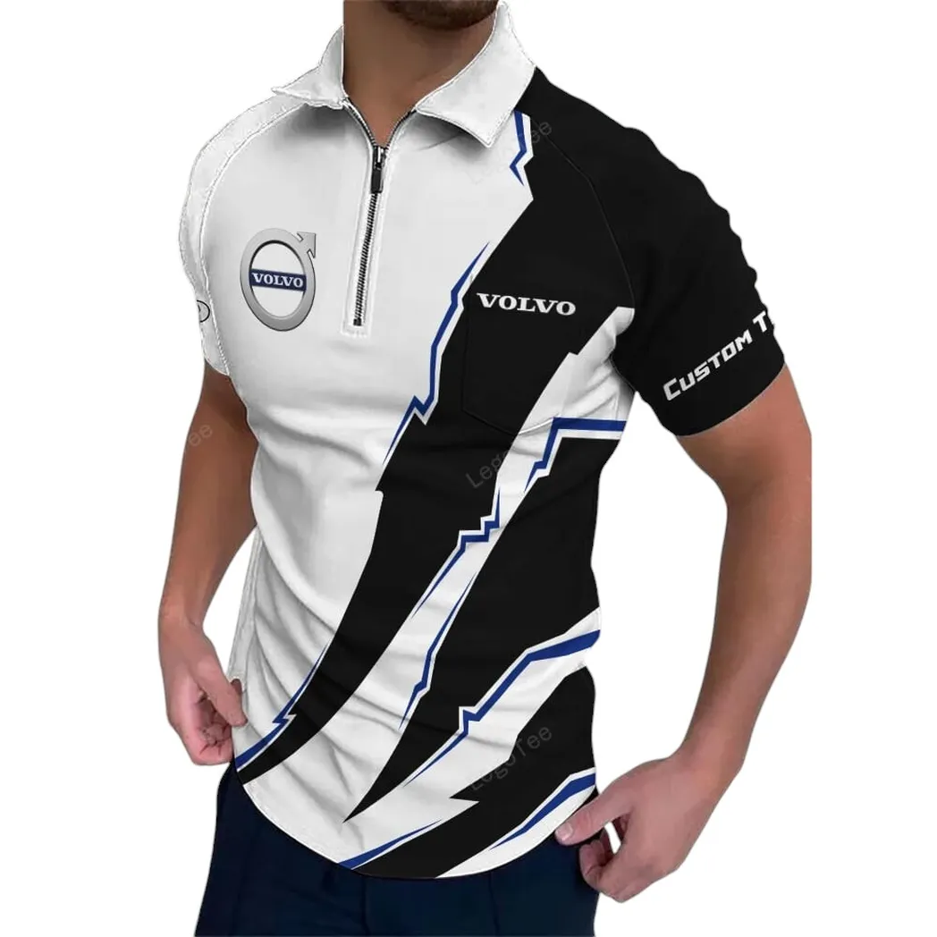 Car Fans Gift Zipper Polo Shirt, Polo Shirt All Over Print For Car Lovers, Custom Name CAR128021025002