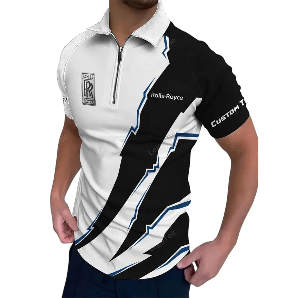 Car Fans Gift Zipper Polo Shirt, Polo Shirt All Over Print For Car Lovers, Custom Name CAR128021025048