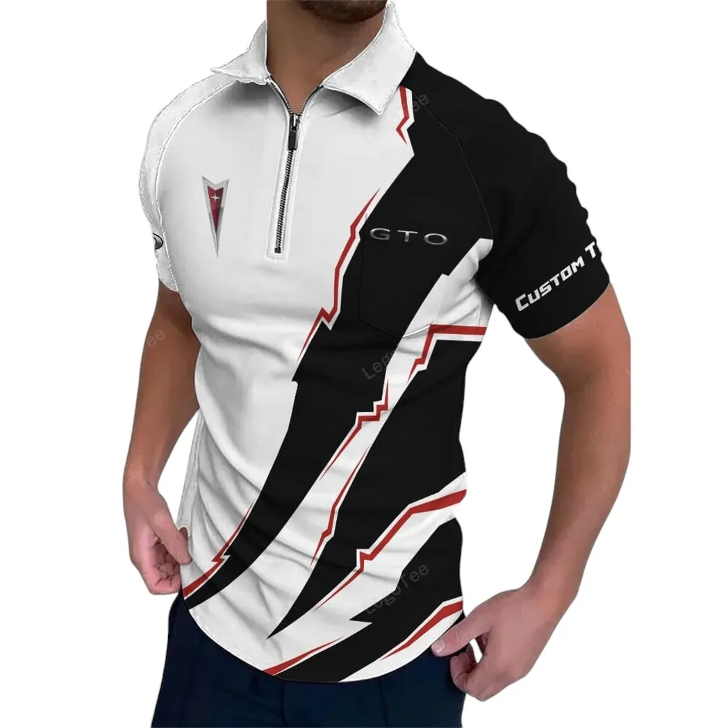 Car Fans Gift Zipper Polo Shirt, Polo Shirt All Over Print For Car Lovers, Custom Name CAR128021025060