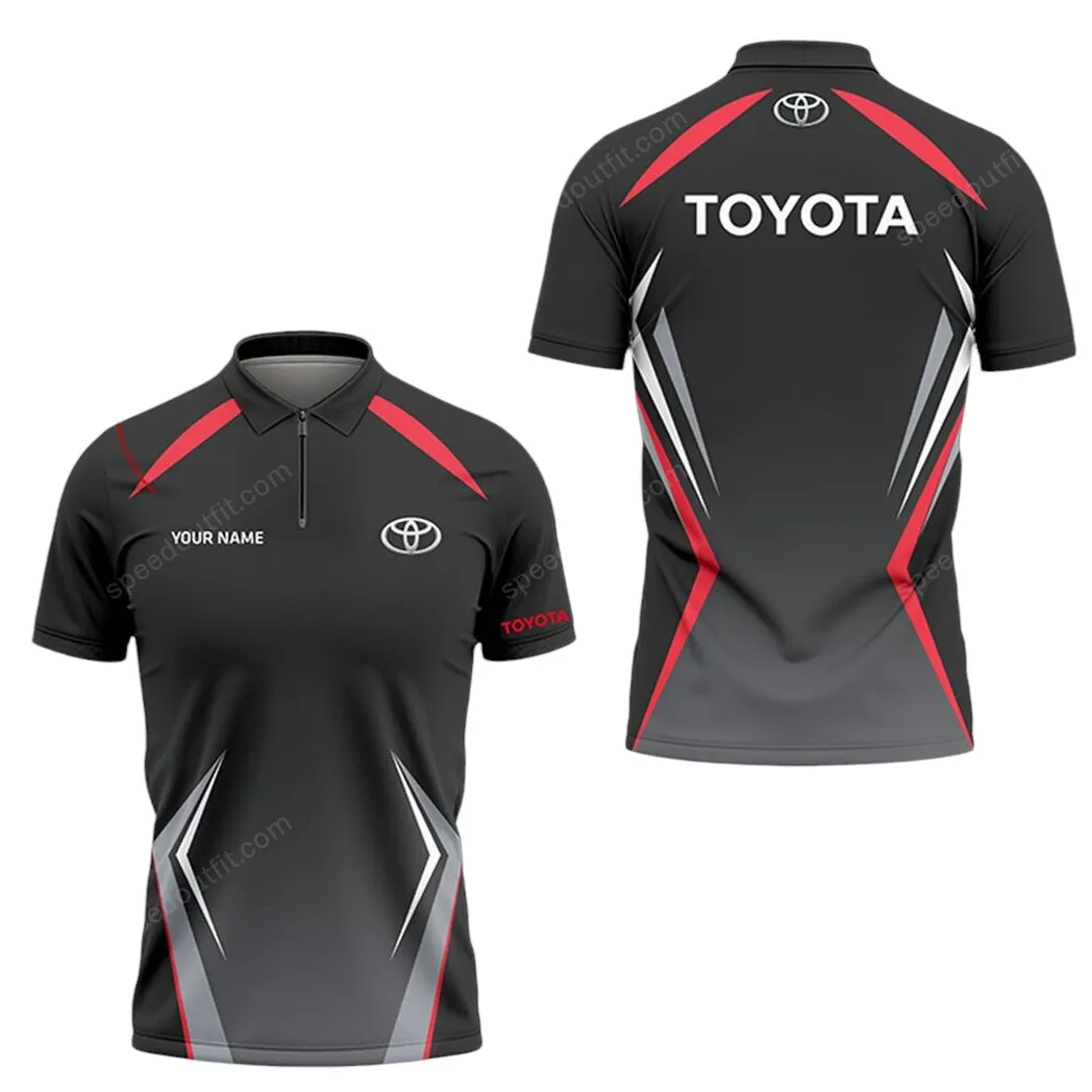 Car Fans Gift Zipper Polo Shirt, Polo Shirt All Over Print For Car Lovers, Custom Name CAR93031025268