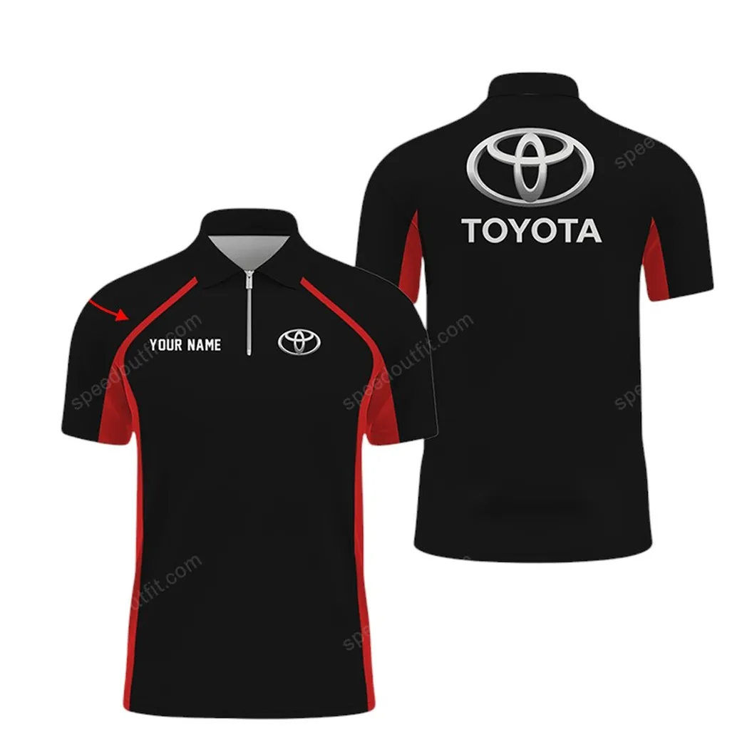 Car Fans Gift Zipper Polo Shirt, Polo Shirt All Over Print For Car Lovers, Custom Name CAR93031025270