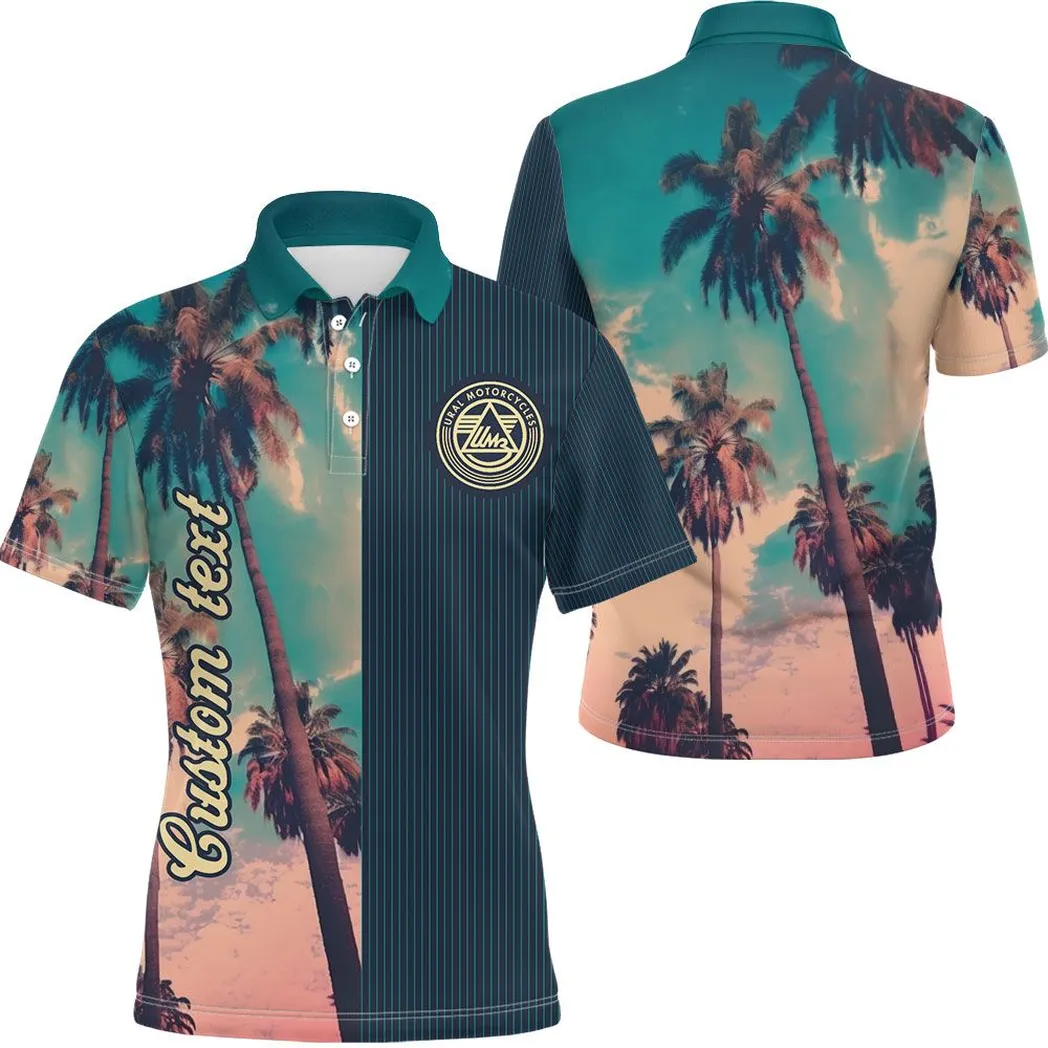 Car Vintage Polo Shirt Palm Custom, All Over Print Car Polo Shirt CAR431041625404