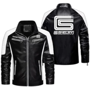 Car Fans Gift Men's PU Leather Jacket, Leather Jacket Custom Name For Auto Enthusiasts  CAR0401022091 - Black