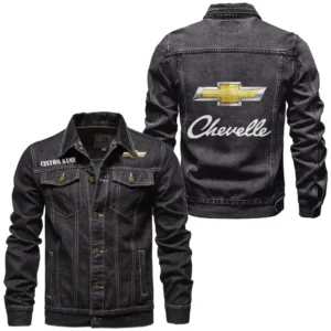 Car Fans Gift Denim Jacket, Denim Jacket All Over Print Gift For Car Enthusiasts CAR1901132075 - Black