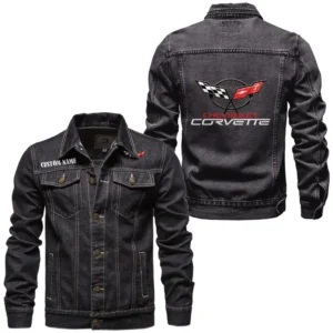 Car Speed Car Fans Gift Denim Jacket, Denim Jacket All Over Print Gift For Car Enthusiasts CAR1901132076 - Black