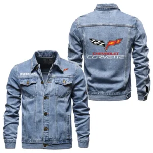 Car Fans Gift Denim Jacket, Denim Jacket All Over Print Gift For Car Enthusiasts CAR1901132077 - Light Blue