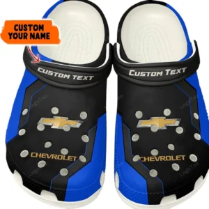 Car Fans Gift Crocs, Clogs All Over Print Gift For Car Owner, Custom Name - Blue CAR140021225561-1