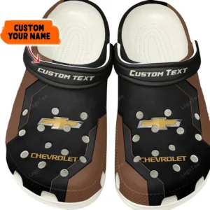 Car Fans Gift Crocs, Clogs All Over Print Gift For Car Owner, Custom Name - Brown CAR140021225561-2