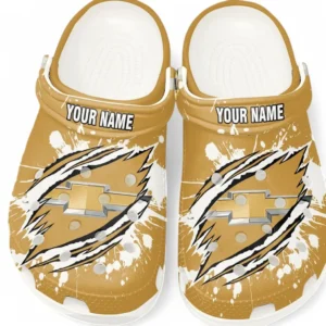 Car Fans Gift Crocs, Clogs All Over Print Gift For Car Owner, Custom Name CAR5602192514 - White