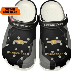 Car Fans Gift Crocs, Clogs All Over Print Gift For Car Owner, Custom Name - Gray CAR140021225561-4