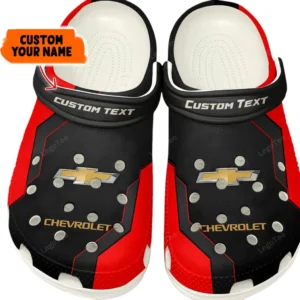 Car Fans Gift Crocs, Clogs All Over Print Gift For Car Owner, Custom Name - Red CAR140021225561-7