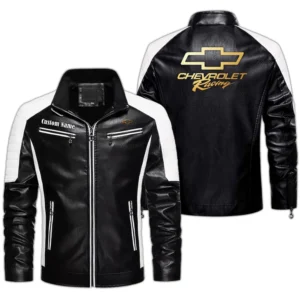 Car Fans Gift Men's PU Leather Jacket, Leather Jacket Custom Name For Auto Enthusiasts  CAR0401022107 - Black
