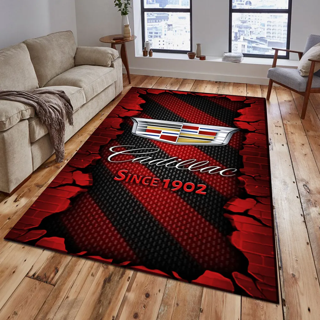 Classic Car Fans Gift Rug, Carpet All Over Print Gift For Classic Car Lovers CAR18403172515 - Red