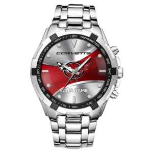 Speed Car Fans Gift Steel Watches, Men Watch All Over Print Gift For Speed Car Lovers, Custom Name - Silver CAR0402112531-3