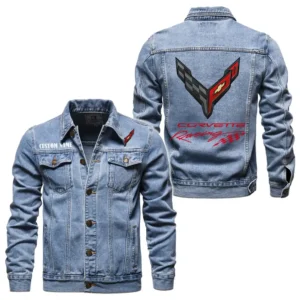 Sport Car Fans Gift Denim Jacket, Denim Jacket All Over Print Gift For Car Enthusiasts CAR1901132085 - Light Blue