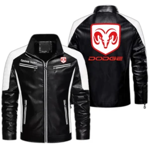 Truck Fans Gift Men's PU Leather Jacket, Leather Jacket Custom Name For Auto Enthusiasts  CAR0401022123 - Black