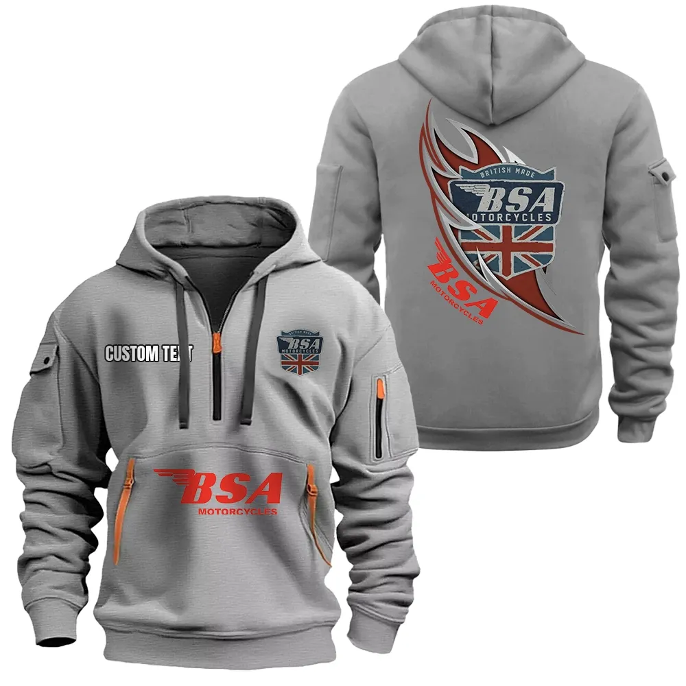 Fans Gift Hoodie Half Zipper, Hoodie All Over Print Gift For Car Lover CAR1701112039 - Gray