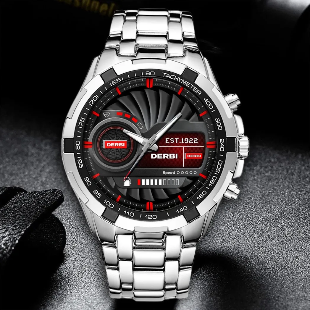 Fans Gift Steel Watches, Men Watch All Over Print Gift For - White DCAR475282042