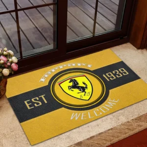 Sport Car Fans Gift Doormat, Welcome Mat All Over Print For Sport Car Owner CAR16902262520 - Yellow