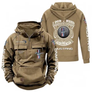 Sport Car Fans Gift Tactical Quarter Zip Hoodie, Hoodie All Over Print For Car Owner CAR106021525006 - Khaki