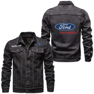 Car performance Fans Gift Denim Jacket, Denim Jacket All Over Print Gift For Car Enthusiasts CAR1901132115 - Black