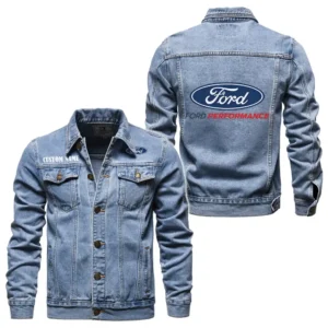 Car performance Fans Gift Denim Jacket, Denim Jacket All Over Print Gift For Car Enthusiasts CAR1901132115 - Light Blue