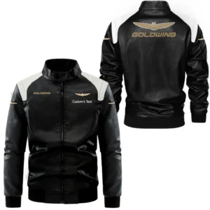 Car Fans Gift Leather Jacket, Black and White Leather Jacket For Car Enthusiasts CAR0801062161