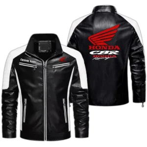 Car Fans Gift Men's PU Leather Jacket, Leather Jacket Custom Name For Auto Enthusiasts  CAR0401022161 - Black