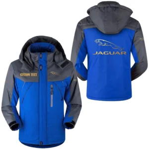 Car Fans Gift Outdoor Charging Suit, Hooded Fleece Long Jacket Exclusive Logo For Car Enthusiants, Custom Name HFLJ0112312065 - Blue