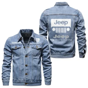 Truck Fans Gift Denim Jacket, Denim Jacket All Over Print Gift For Car Enthusiasts CAR1901132155 - Light Blue