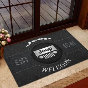 Truck Fans Gift Doormat, Welcome Mat All Over Print For Truck Owner CAR16902262531 - Black