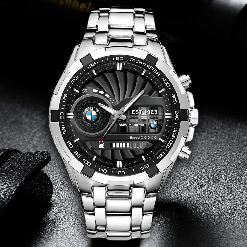 Luxury Car Fans Gift Steel Watches, Men Watch All Over Print Gift For Luxury Car - White DCAR475282027