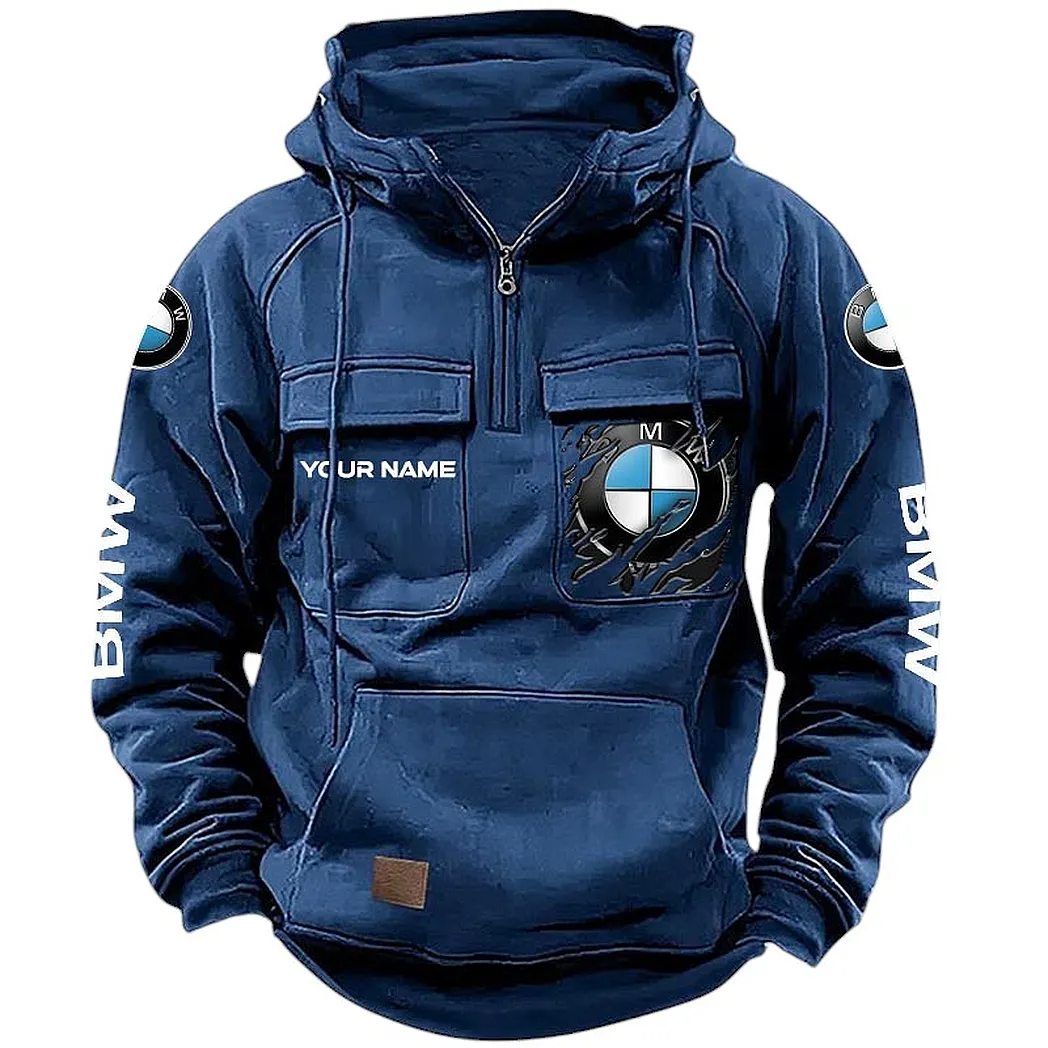 Luxury Car Fans Gift Tactical Quarter Zip Hoodie, Hoodie All Over Print For Luxury Car Lovers CAR164022425189 - Dark Blue