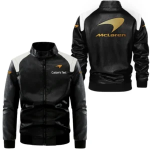 Speed Car Fans Gift Leather Jacket, Black and White Leather Jacket For Car Enthusiasts CAR0801062235