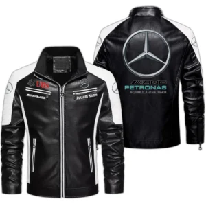 Sports Car Fans Gift Men's PU Leather Jacket, Leather Jacket Custom Name For Auto Enthusiasts  CAR0401022223 - Black