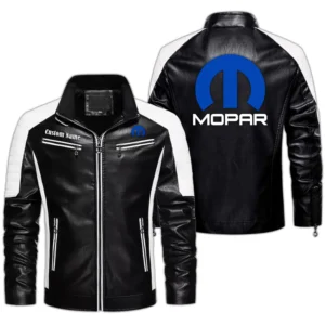 Car Fans Gift Men's PU Leather Jacket, Leather Jacket Custom Name For Auto Enthusiasts  CAR0401022237 - Black