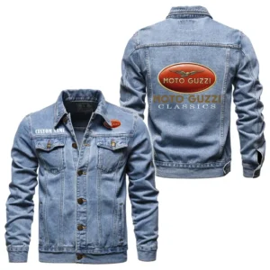 Motorcycle Fans Gift Denim Jacket, Denim Jacket All Over Print Gift For Car Enthusiasts CAR1901132205 - Light Blue