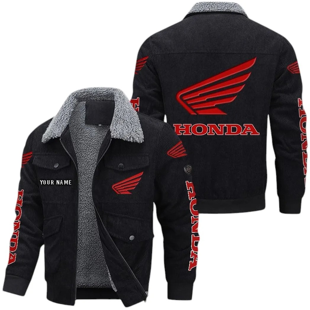 Motorcycle Fans Gift Corduroy Jacket, Jacket All Over Print Gift For Motorcycle Lovers CAR42022225580 - Black