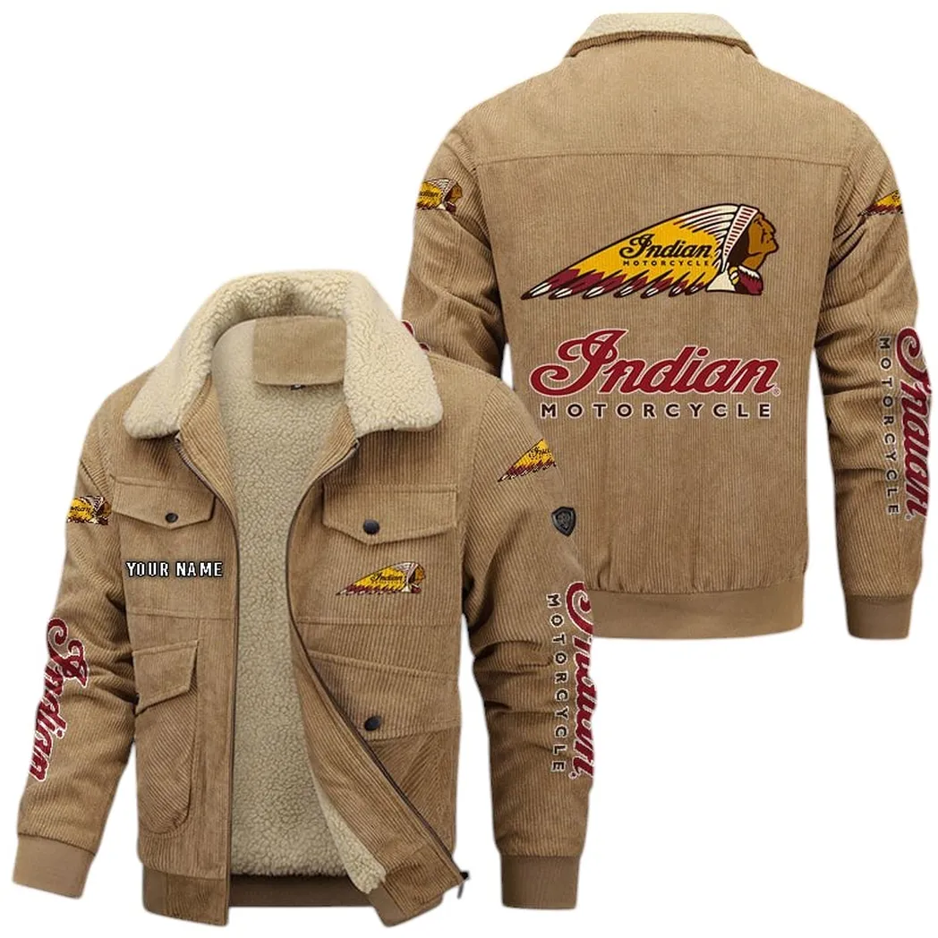 Motorcycle Fans Gift Corduroy Jacket, Jacket All Over Print Gift For Motorcycle Lovers CAR42022225589 - Khaki