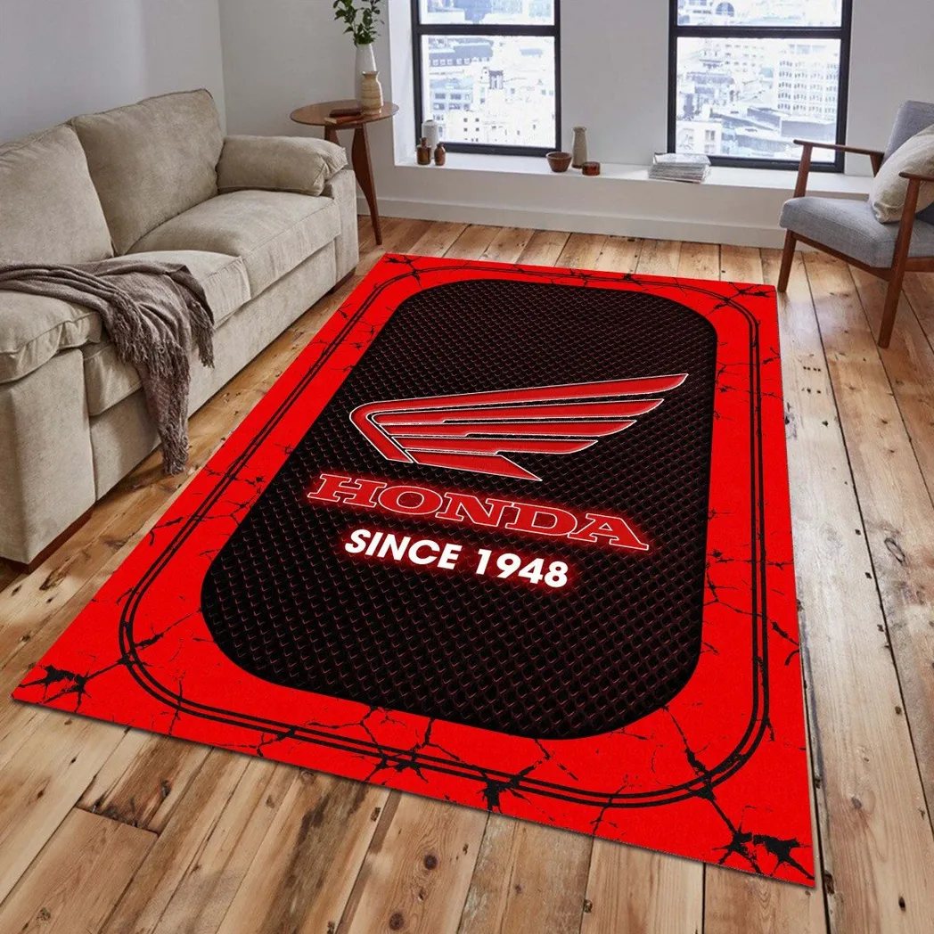 Motorcycle Fans Gift Rug, Carpet All Over Print Gift For Motorcycle Lovers CAR15203142531 - Red