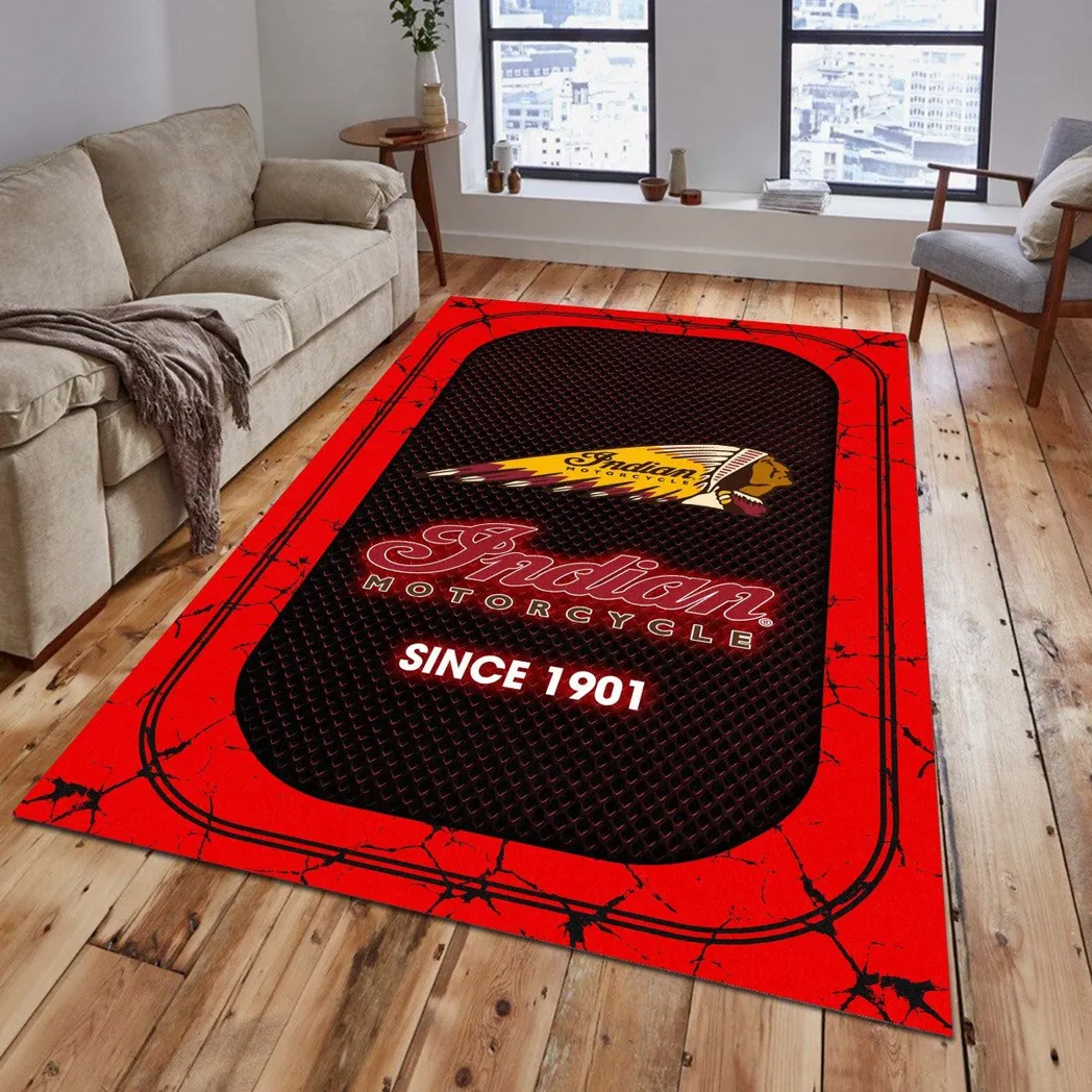 Motorcycle Fans Gift Rug, Carpet All Over Print Gift For Motorcycle Lovers CAR15203142536 - Red