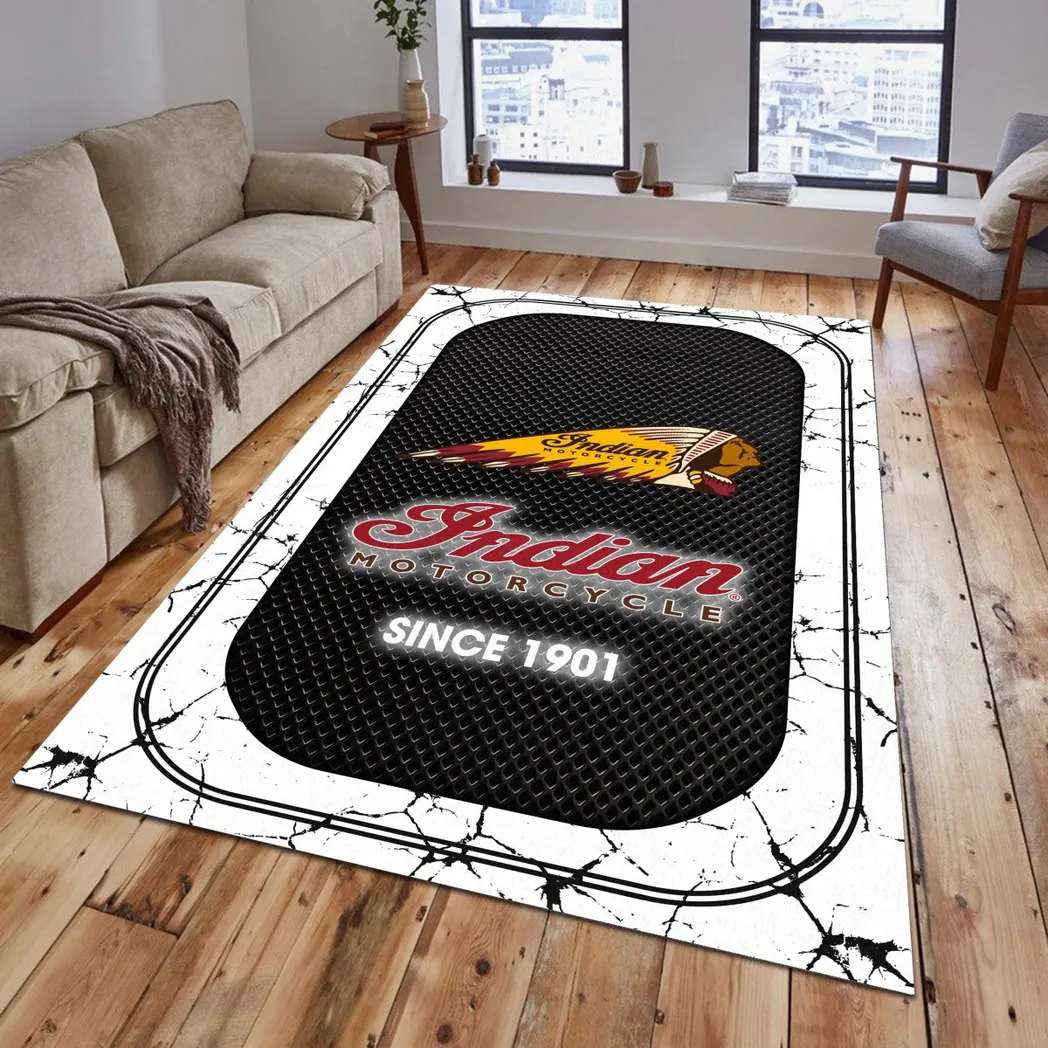 Motorcycle Fans Gift Rug, Carpet All Over Print Gift For Motorcycle Lovers CAR15203142536 - White
