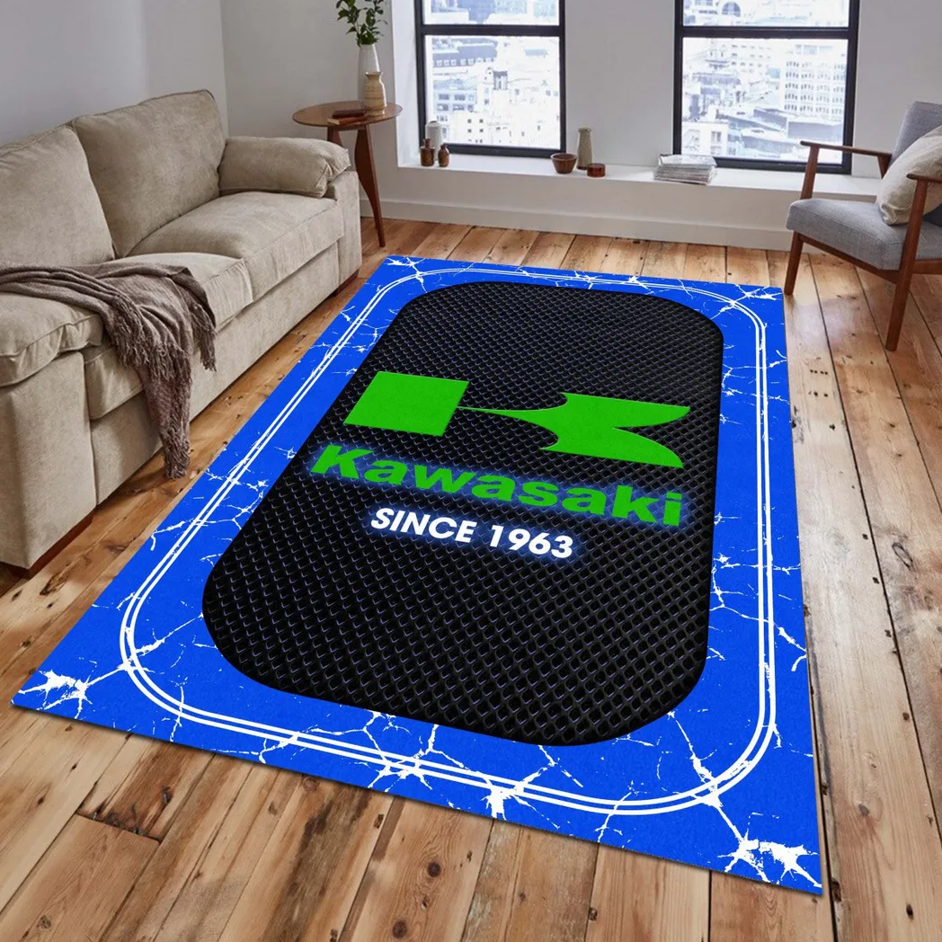 Motorcycle Fans Gift Rug, Carpet All Over Print Gift For Motorcycle Lovers CAR15203142542 - Blue